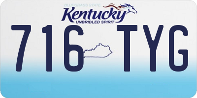 KY license plate 716TYG