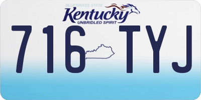 KY license plate 716TYJ