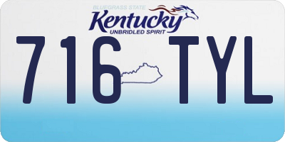 KY license plate 716TYL