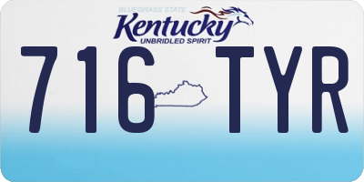 KY license plate 716TYR