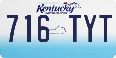 KY license plate 716TYT