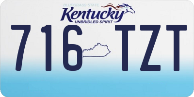 KY license plate 716TZT