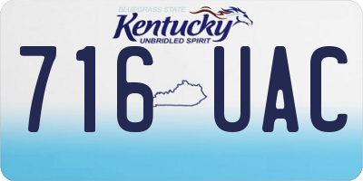 KY license plate 716UAC