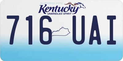 KY license plate 716UAI
