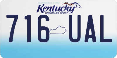 KY license plate 716UAL