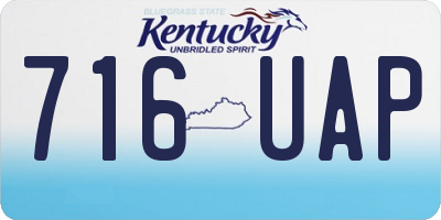 KY license plate 716UAP