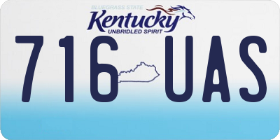 KY license plate 716UAS