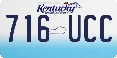KY license plate 716UCC