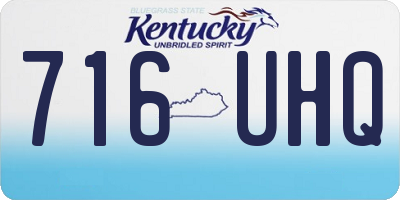 KY license plate 716UHQ