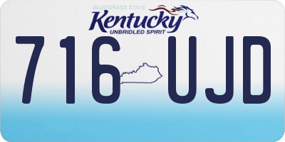 KY license plate 716UJD