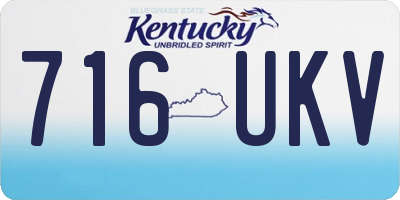 KY license plate 716UKV
