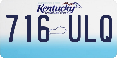 KY license plate 716ULQ