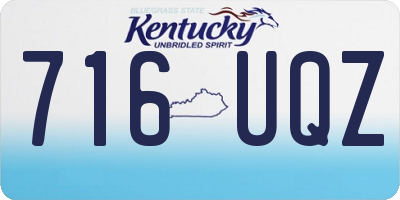 KY license plate 716UQZ