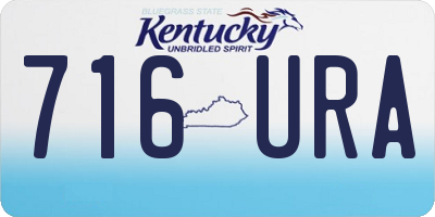KY license plate 716URA