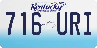 KY license plate 716URI