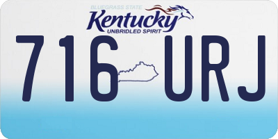 KY license plate 716URJ