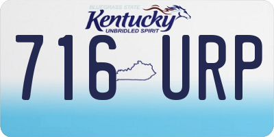 KY license plate 716URP