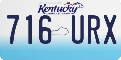 KY license plate 716URX