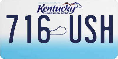 KY license plate 716USH