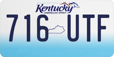 KY license plate 716UTF