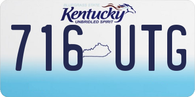 KY license plate 716UTG