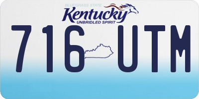 KY license plate 716UTM