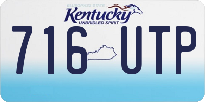 KY license plate 716UTP