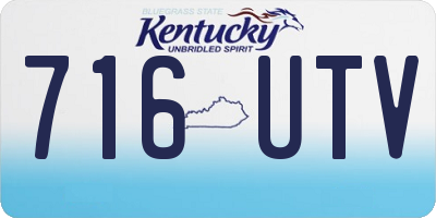 KY license plate 716UTV