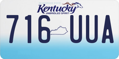 KY license plate 716UUA