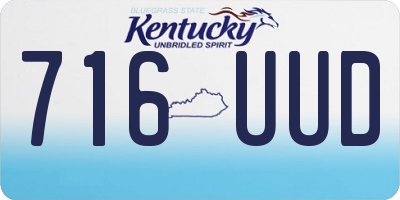 KY license plate 716UUD