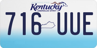 KY license plate 716UUE