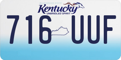 KY license plate 716UUF
