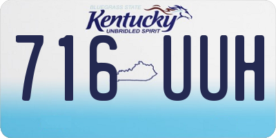 KY license plate 716UUH