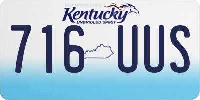 KY license plate 716UUS