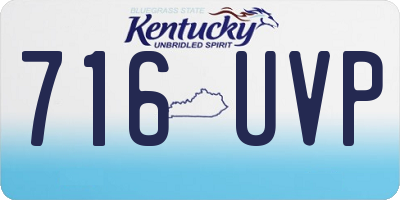 KY license plate 716UVP