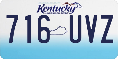 KY license plate 716UVZ