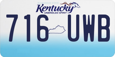 KY license plate 716UWB