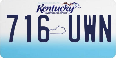 KY license plate 716UWN