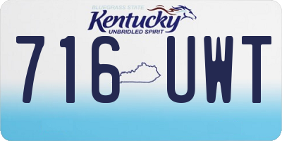 KY license plate 716UWT