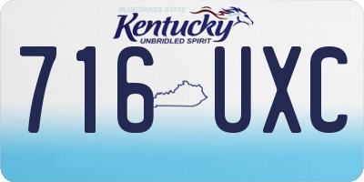 KY license plate 716UXC