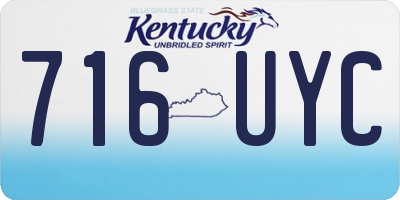 KY license plate 716UYC