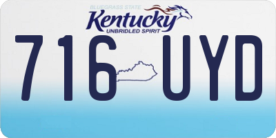 KY license plate 716UYD