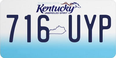 KY license plate 716UYP