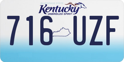 KY license plate 716UZF