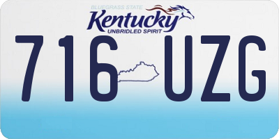 KY license plate 716UZG