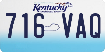 KY license plate 716VAQ