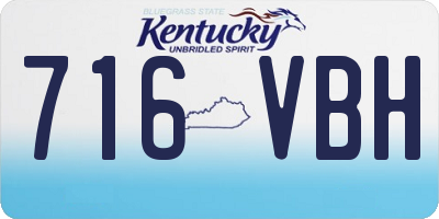 KY license plate 716VBH