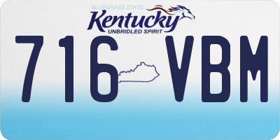 KY license plate 716VBM