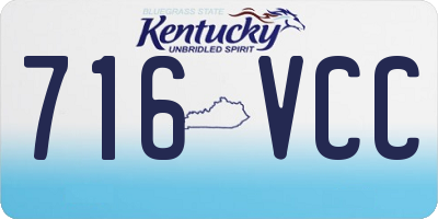 KY license plate 716VCC