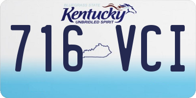 KY license plate 716VCI